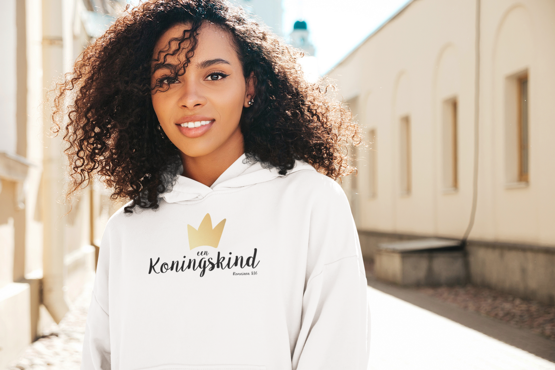 Koningskind - Christelijke Dames hoodie biokatoen