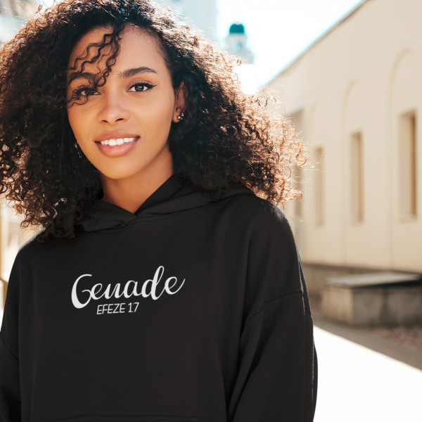 Genade- Christelijke Dames hoodie biokatoen