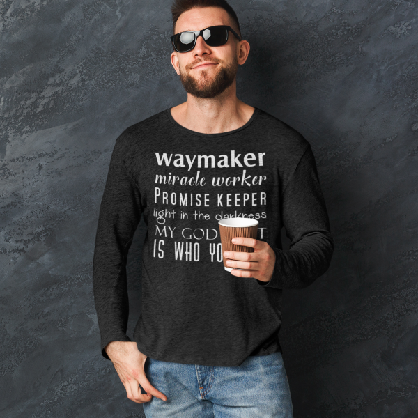 Our God is a Waymaker - longsleeve in 20 kleuren