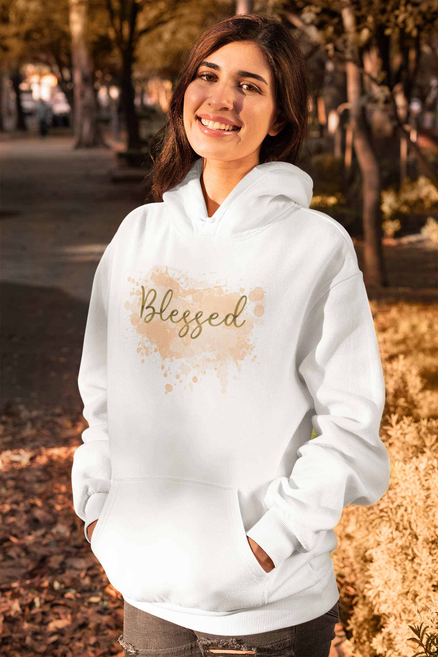 Blessed - Christelijke Dames hoodie biokatoen