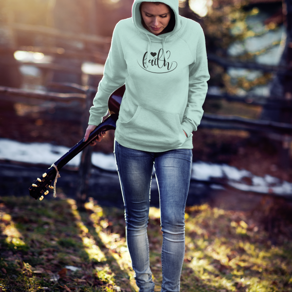 Faith – Christelijke Dames hoodie biokatoen