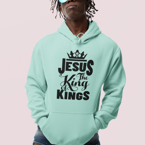 Jesus The King of Kings - christelijke heren hoodie