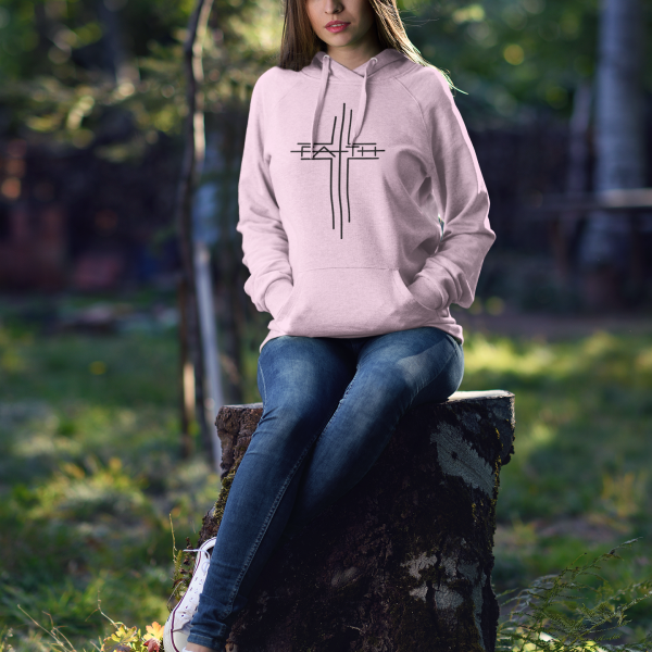 Cross Faith - Christelijke Dames hoodie biokatoen