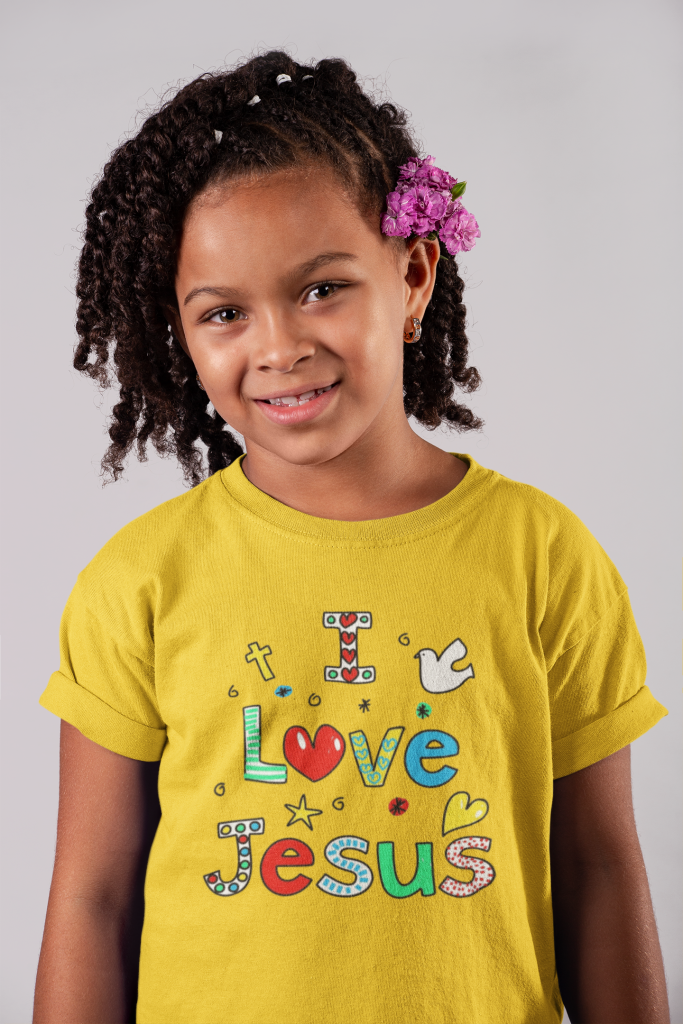 I Love Jesus - Christelijk kinder T-shirt