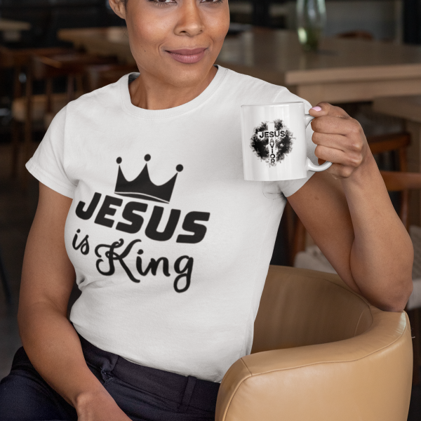 Jesus is King – Christelijk Dames T-Shirt