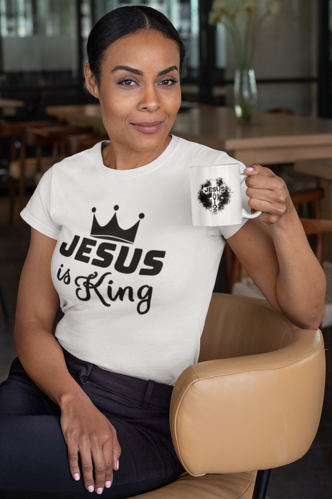 Jesus is King – Christelijk Dames T-Shirt