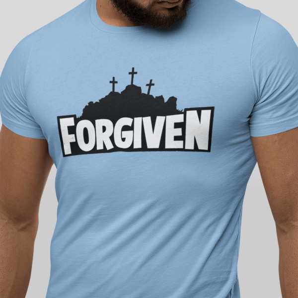 forgiven golgotha - Christelijk heren T-shirt