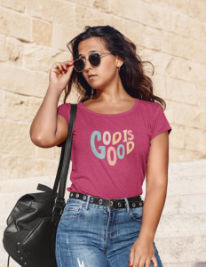 God is Good – Christelijk Boot-hals dames t-shirt