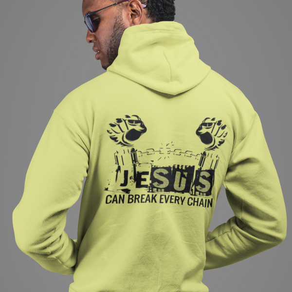 Jesus can break every chain - Christelijke heren hoodie