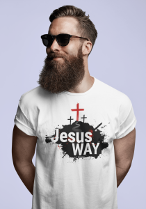 Jesus way - Christelijk heren T-shirt