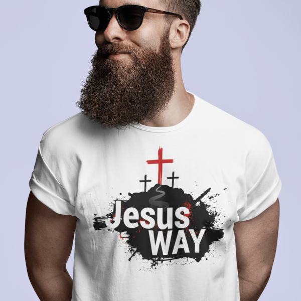 Jesus way - Christelijk heren T-shirt