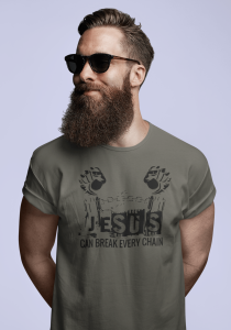 Jesus can break every chain - Christelijk heren T-shirt