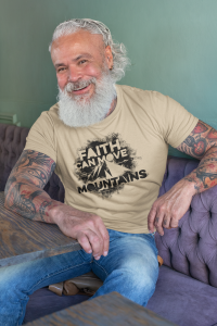 Faith move mountains - Christelijk heren T-shirt