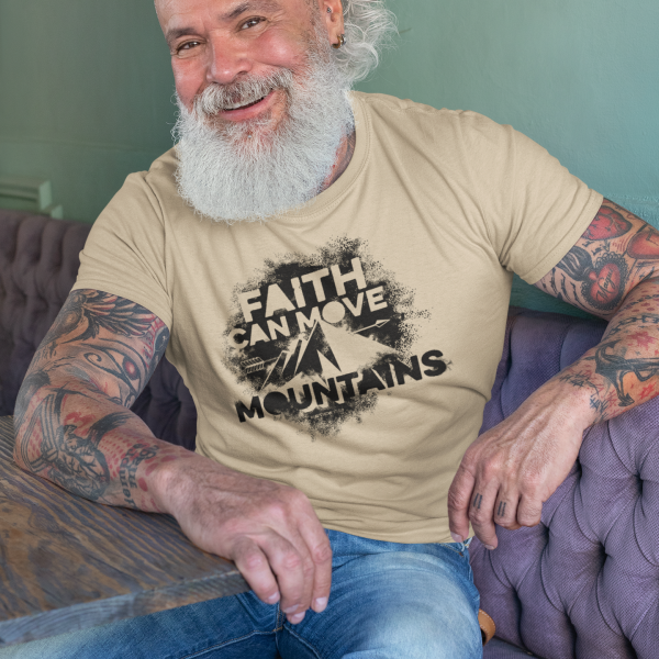 Faith move mountains - Christelijk heren T-shirt