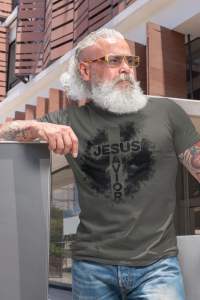 Jesus Saviour  - Christelijk heren T-shirt