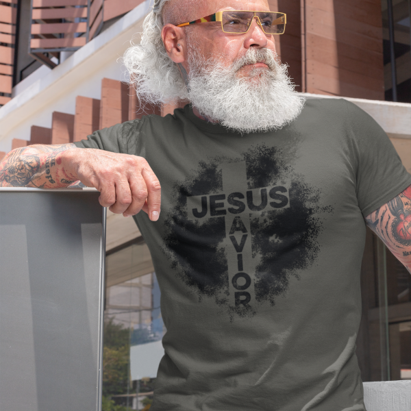 Jesus Saviour - Christelijk heren T-shirt