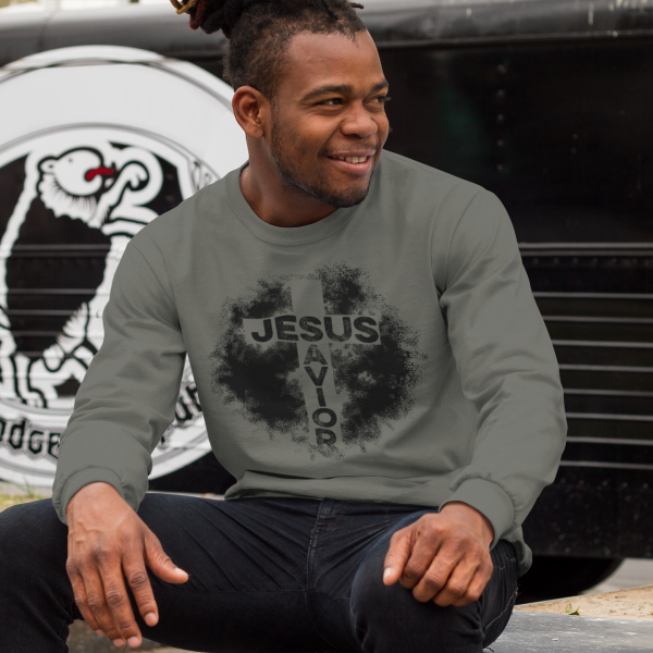 Jesus Saviour - Christelijke longsleeve shirt