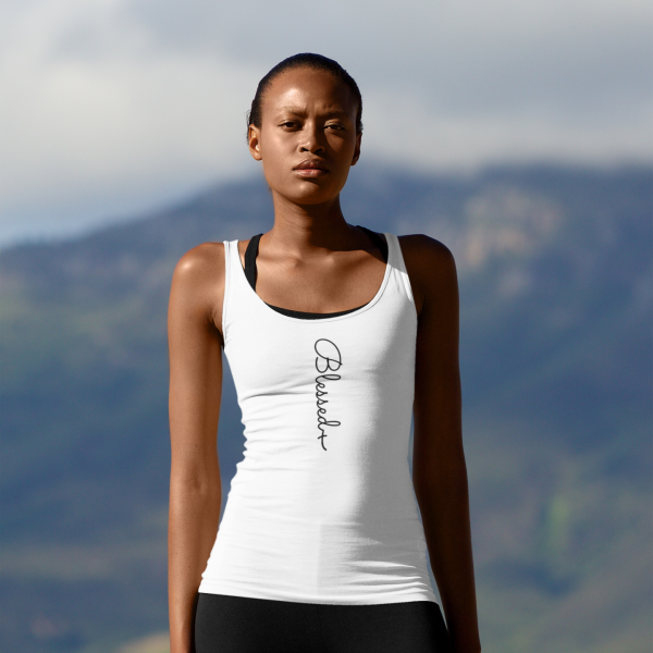 Blessed cross - Christelijk dames tanktop shirt