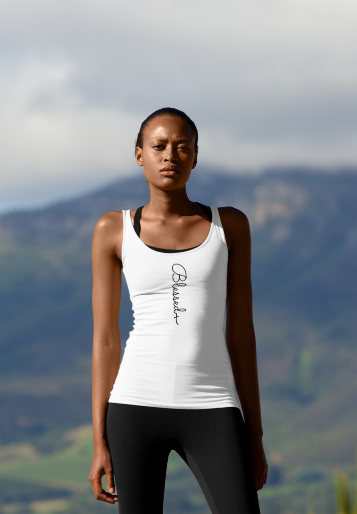 Blessed cross - Christelijk dames tanktop shirt