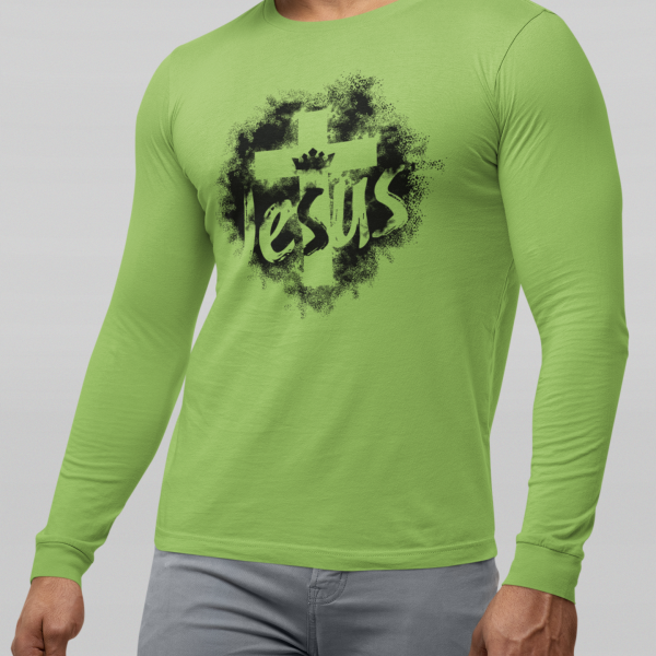 Jesus cross - Christelijke longsleeve shirt