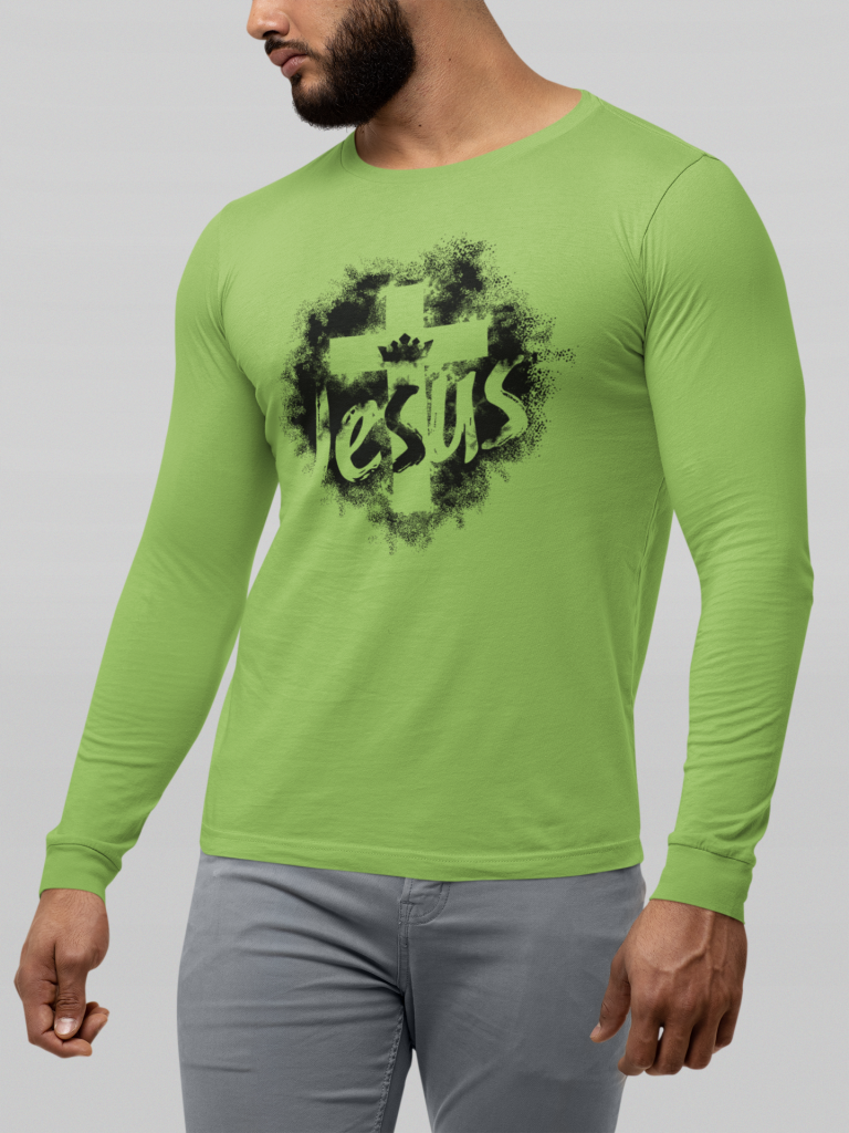 Jesus cross   - Christelijke longsleeve shirt