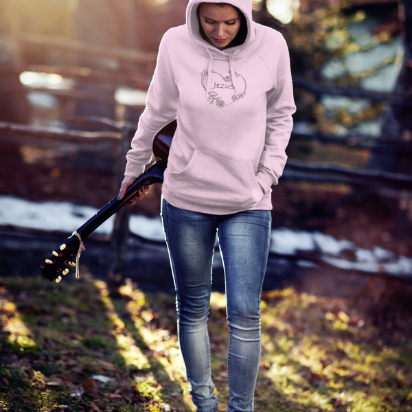 Jezus hart - Christelijke dames premium hoodie