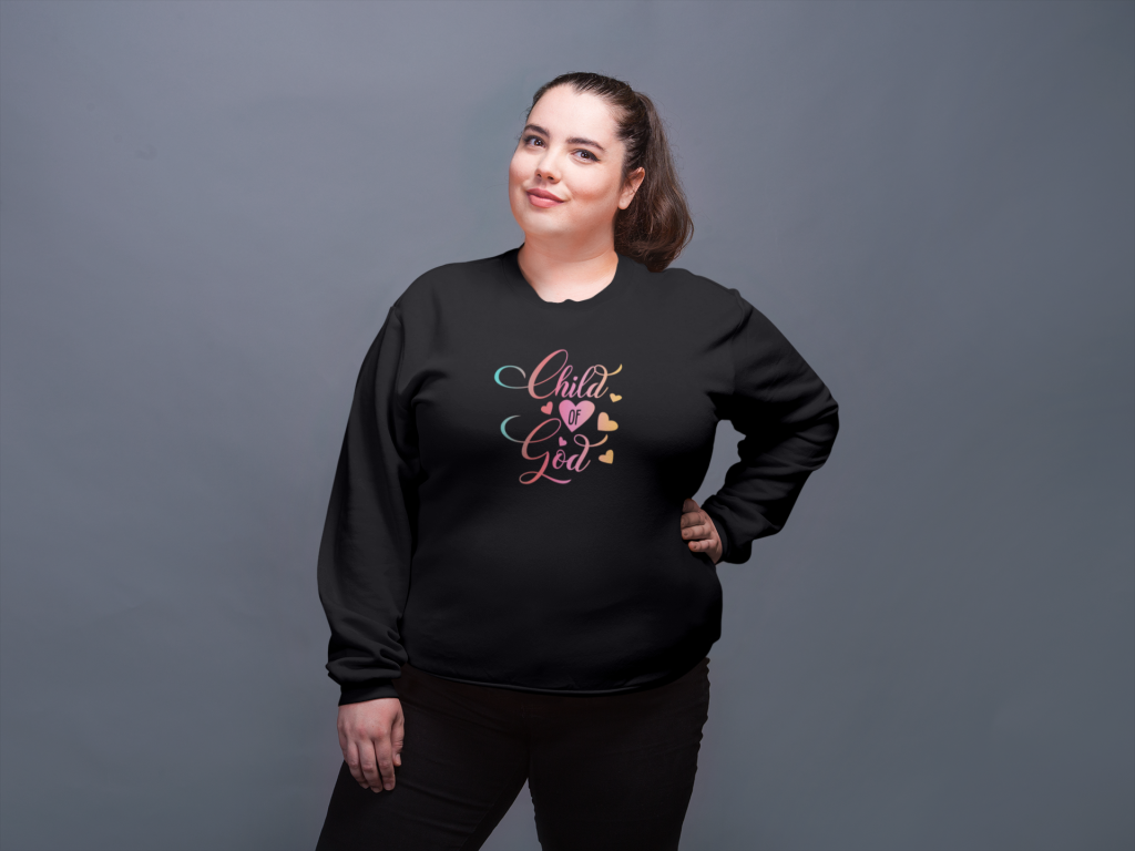 Child of God – Christelijk dames Plus Size sweater tot 5XL