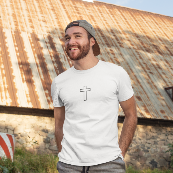 Hip kruis - Christelijk heren T-shirt