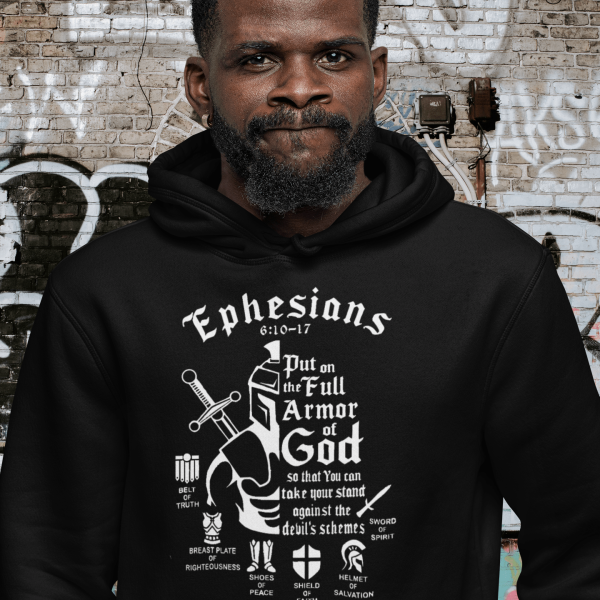 De wapenuitrusting van God - Christelijke heren hoodie