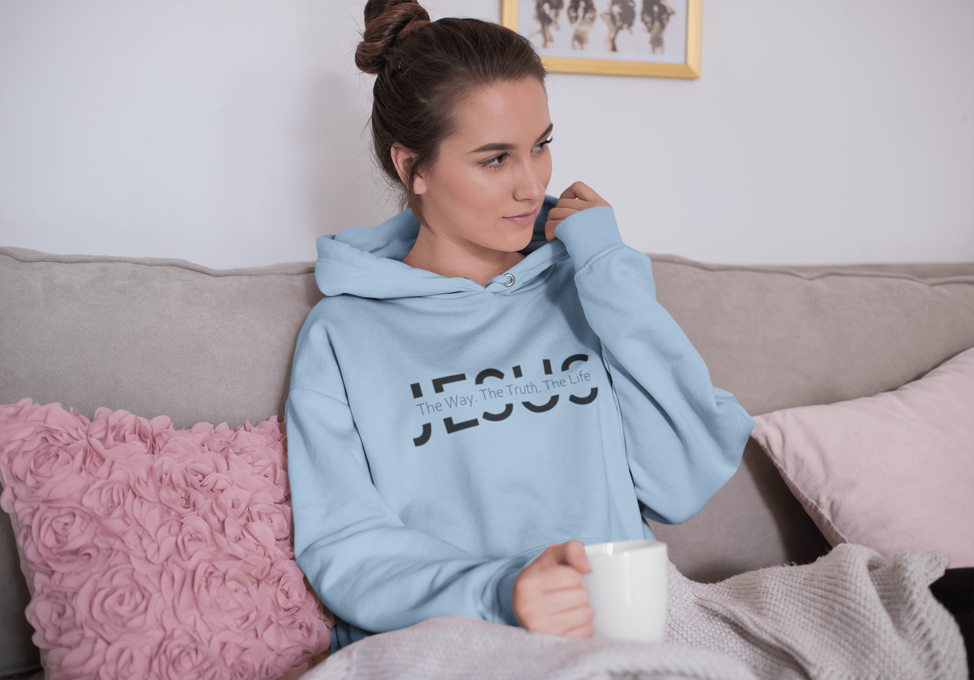 Jesus The Way. The Truth. The Life - Christelijke dames hoodie