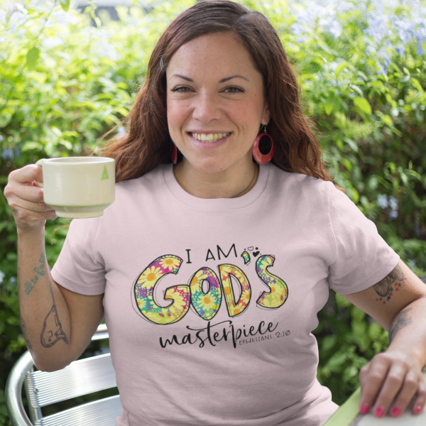 I am Gods masterpiece - Christelijk Dames T-Shirt