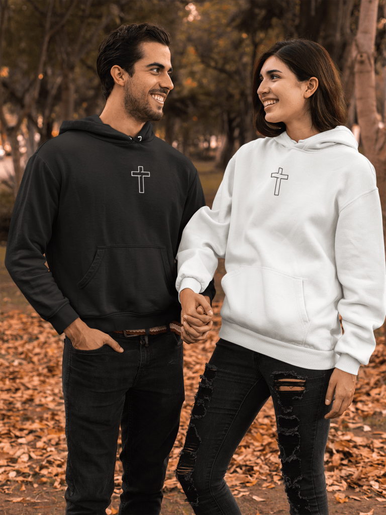 Hip kruis - Christelijke heren hoodie