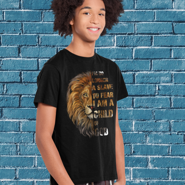 I am no longer a slave to fear – Christelijk jongens kinder T-shirt