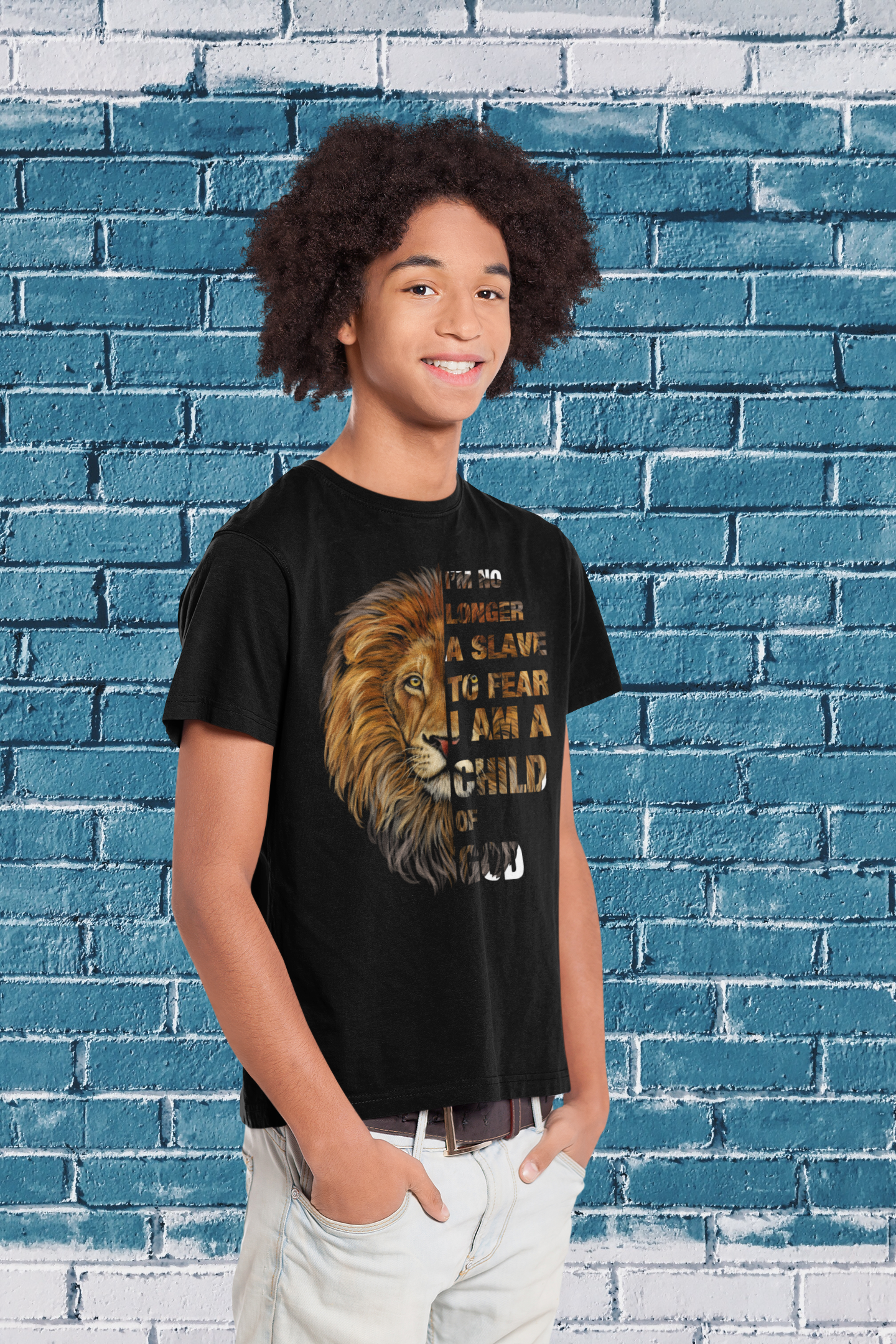 I am no longer a slave to fear – Christelijk jongens kinder T-shirt