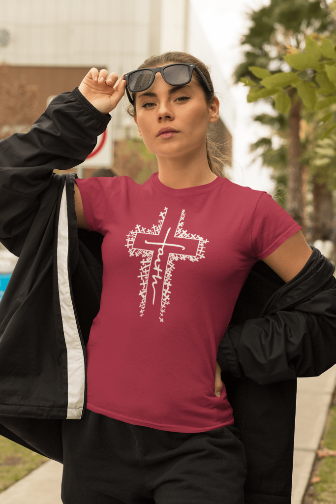 Faith crosses - Christelijk Dames T-Shirt