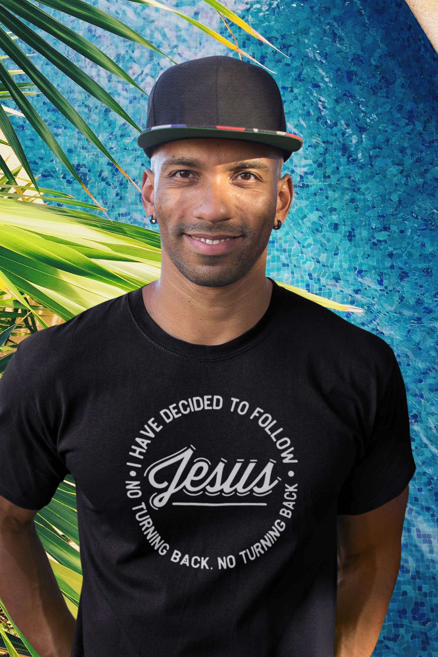 Christelijk heren Doop T-shirt - I have decided to follow Jesus