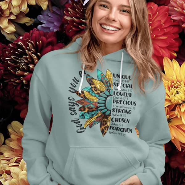 Christelijke dames hoodie! - God says You are