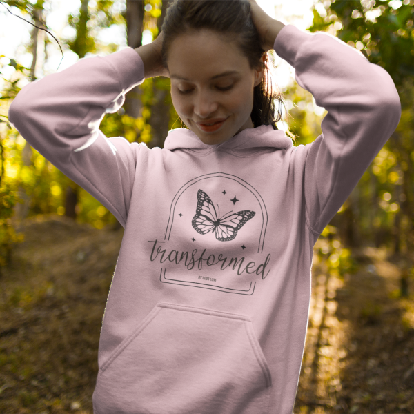 Christelijke dames hoodie! - Transformed by Gods Love