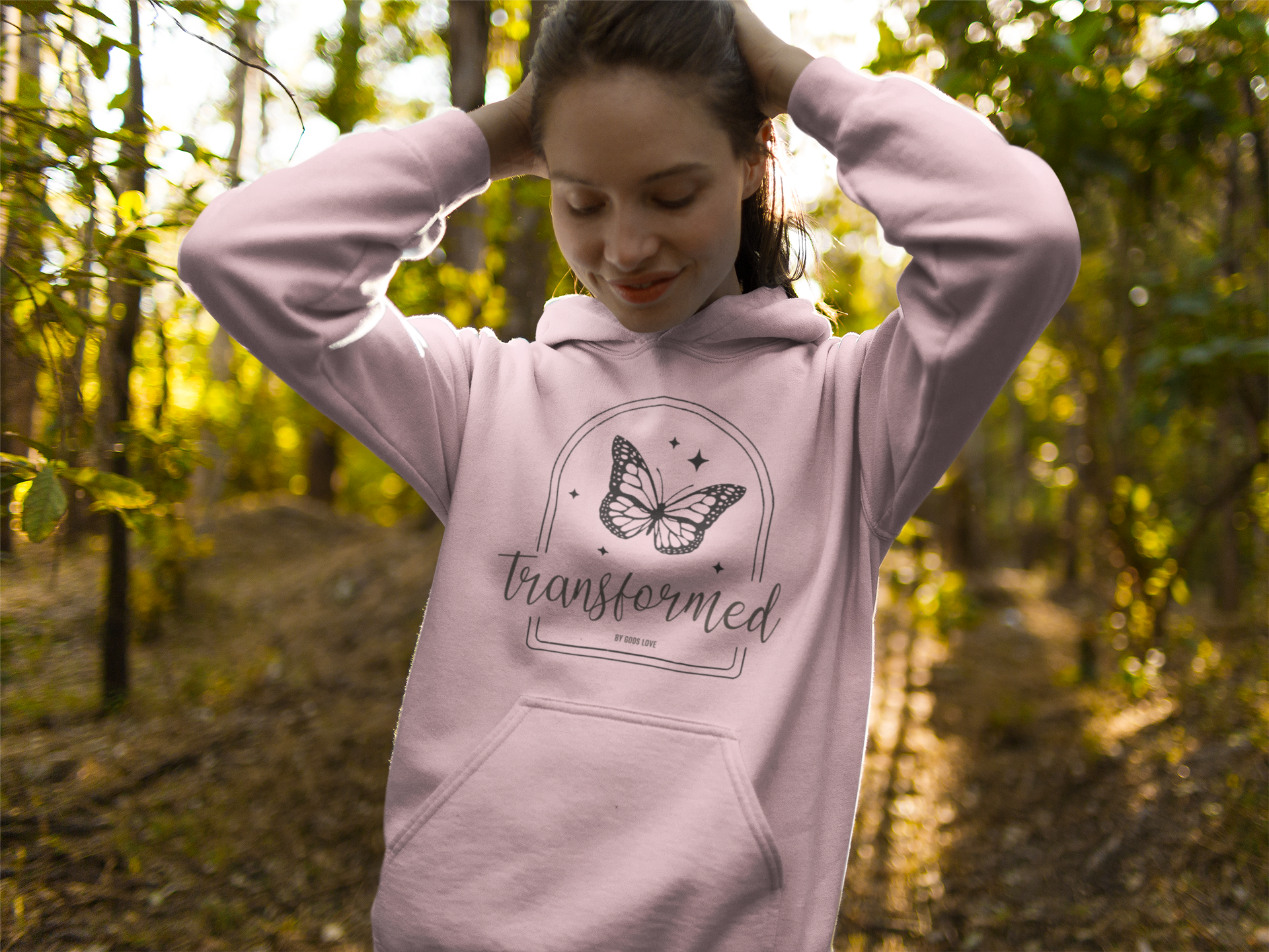 Christelijke dames hoodie! - Transformed by Gods Love