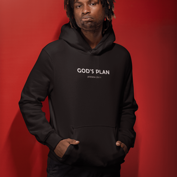 Christelijke heren hoodie! - God's Plan