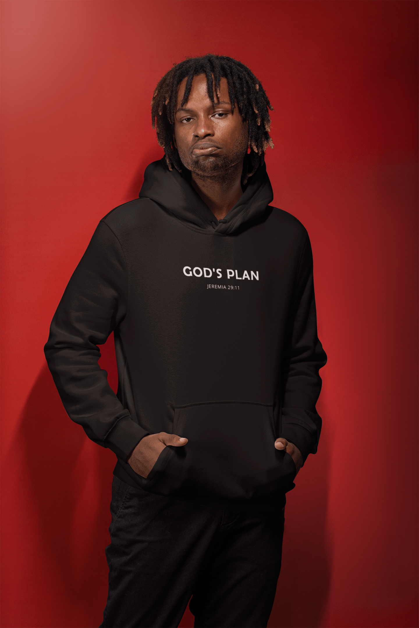 Christelijke heren hoodie! - God's Plan