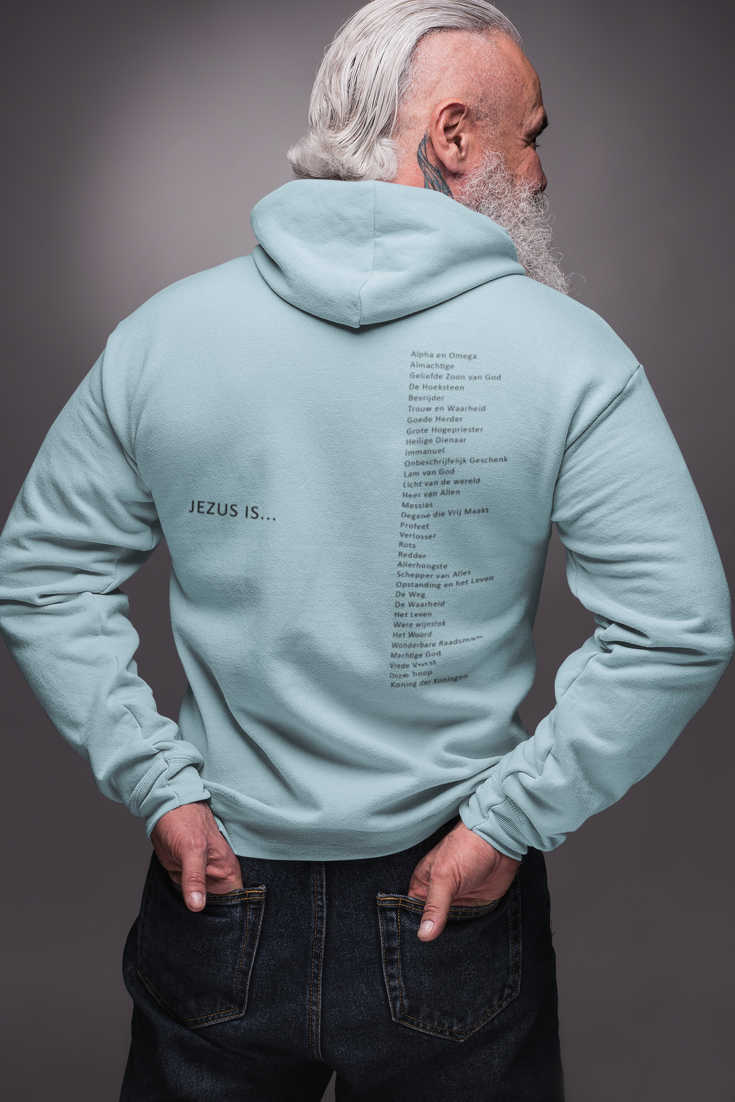 Christelijke heren hoodie! -  Jezus is...