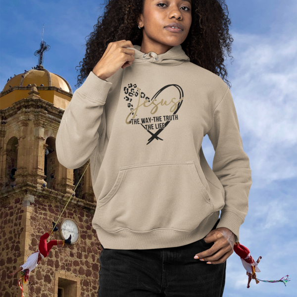 Jesus the truth the way the life - Christelijke dames hoodie