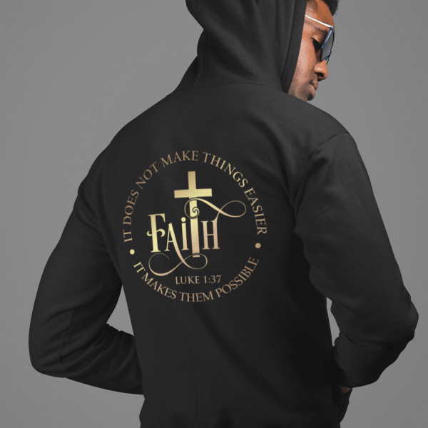 Faith Gold - Christelijke heren hoodie