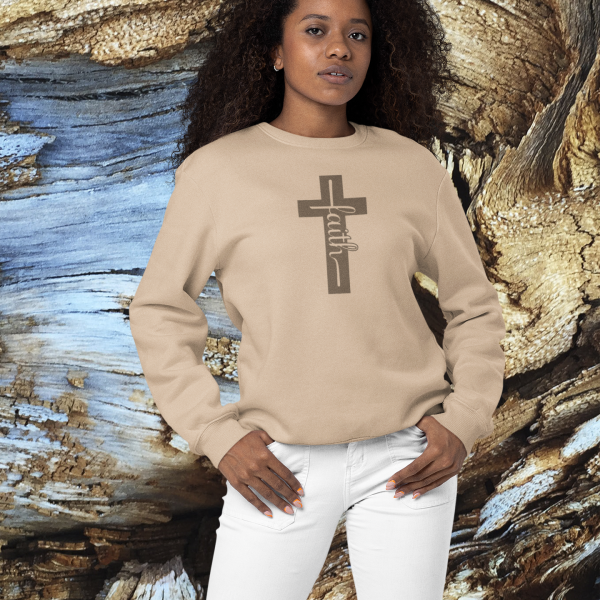 Christelijke Dames sweater - Elegant Faith Cross