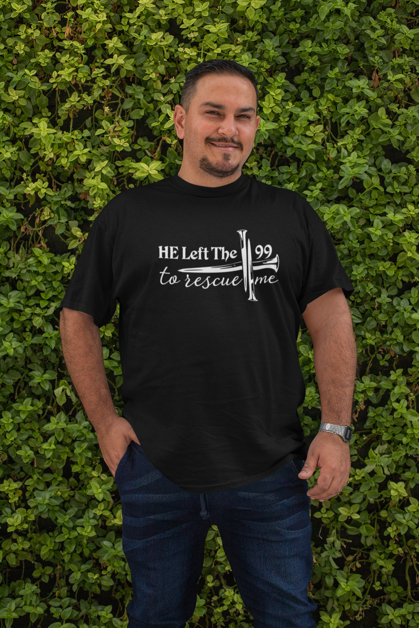 He left the 99 to rescue me -  plus size heren T-shirt