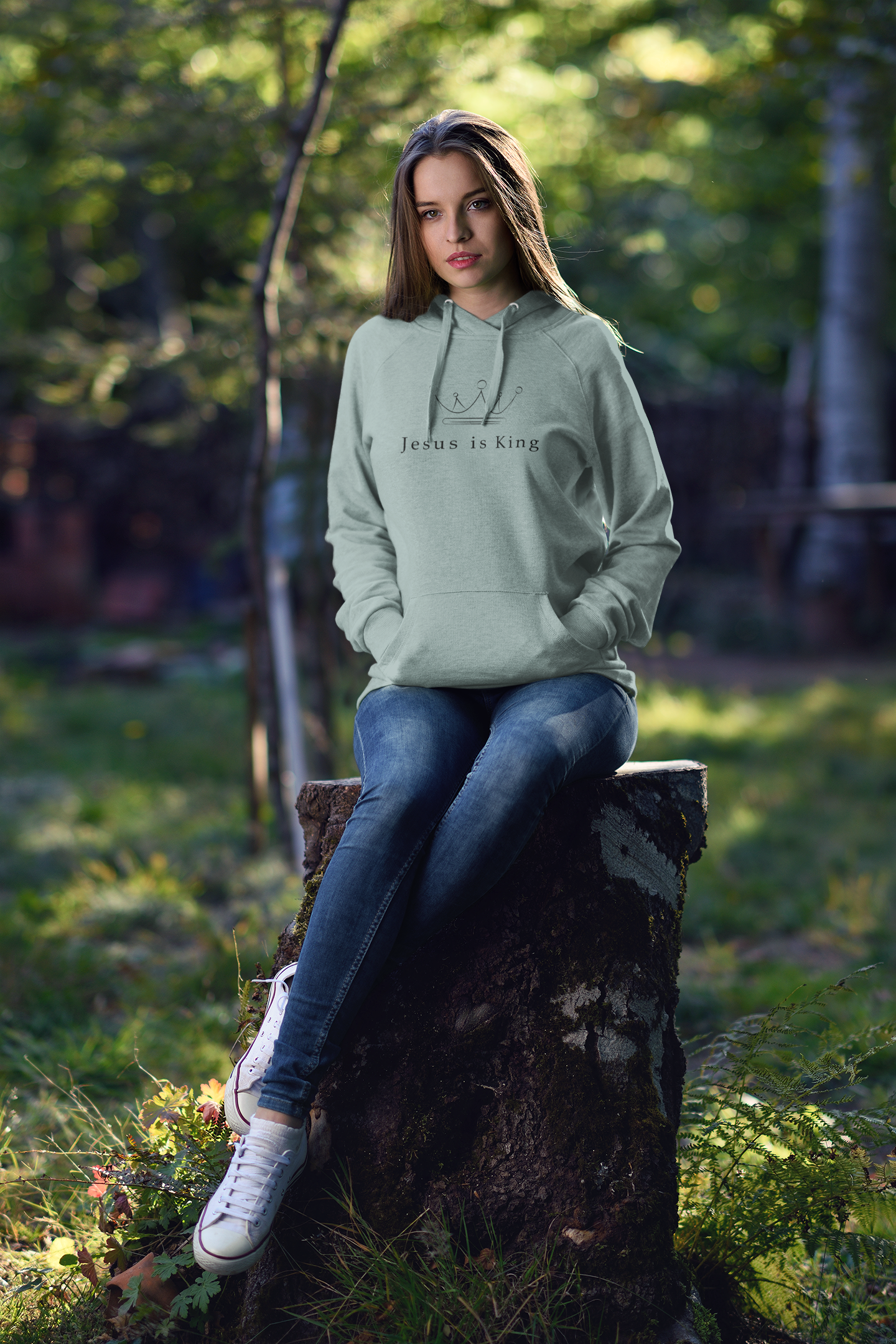 Christelijke dames hoodie! - Jesus is King