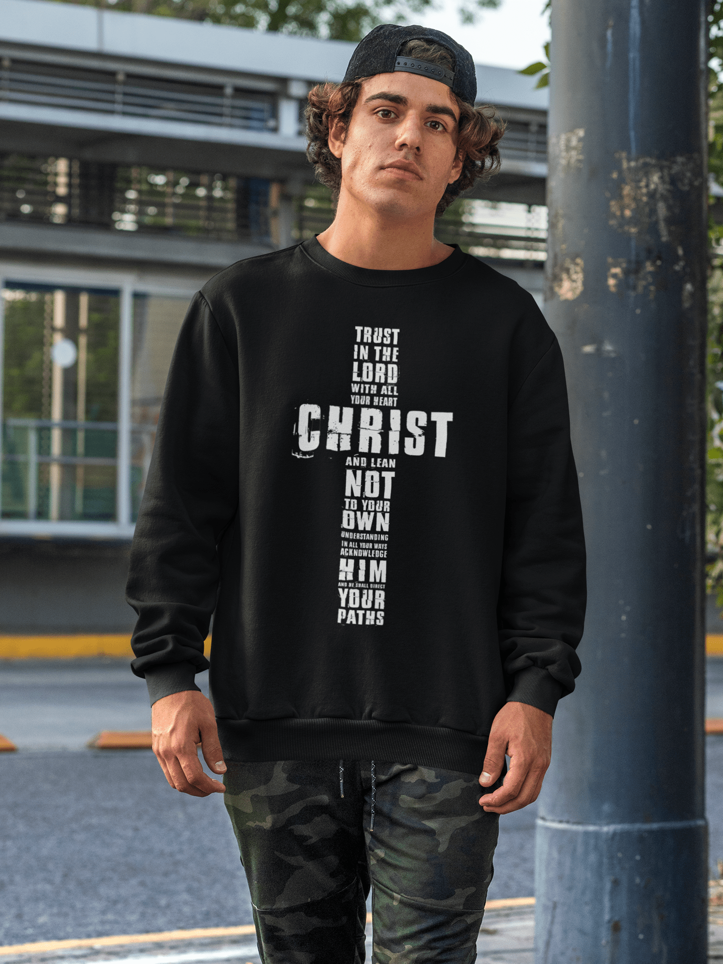 Christelijke Heren sweater - Trust the LORD