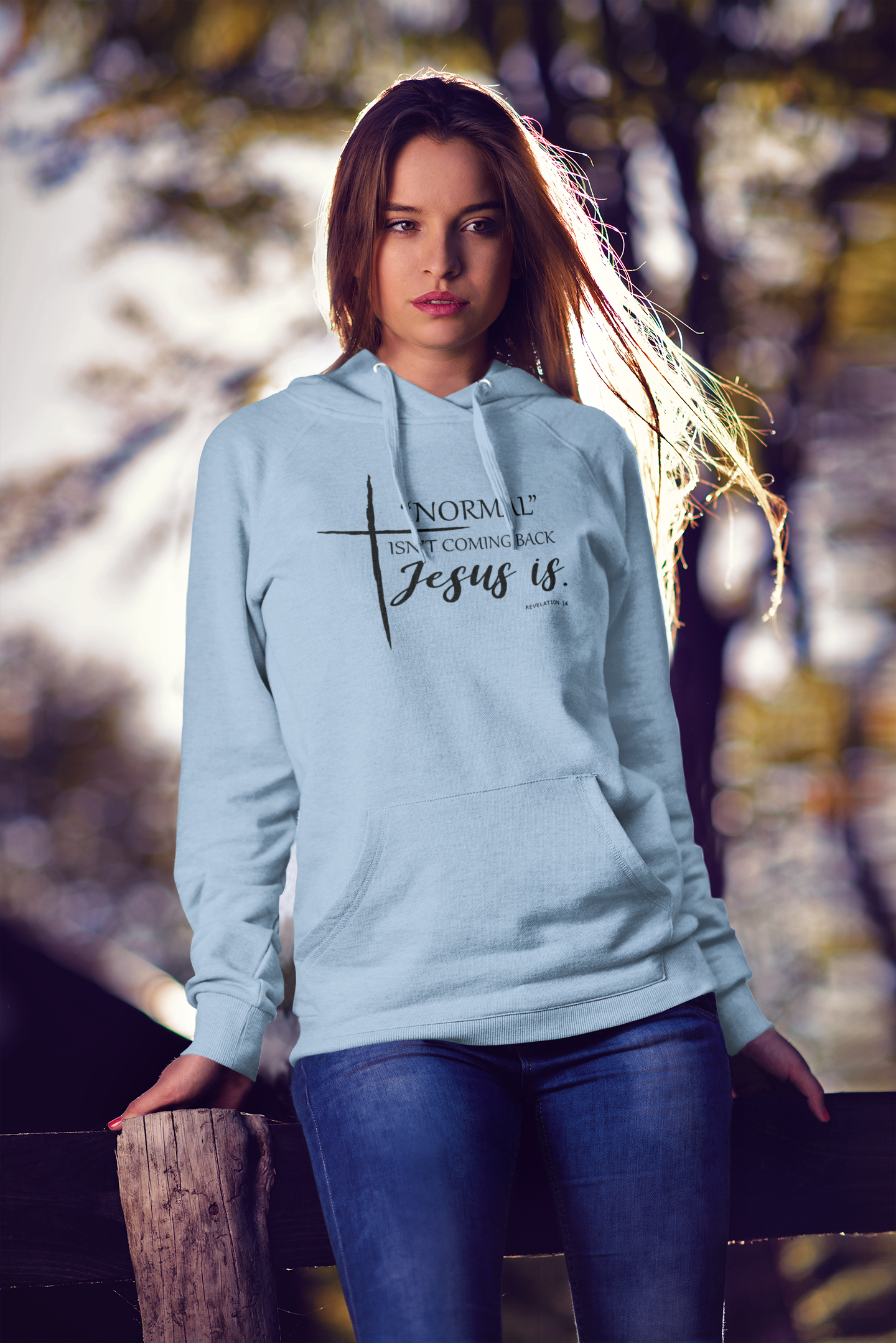 Christelijke dames hoodie! - Normal isn't coming back, Jesus is!