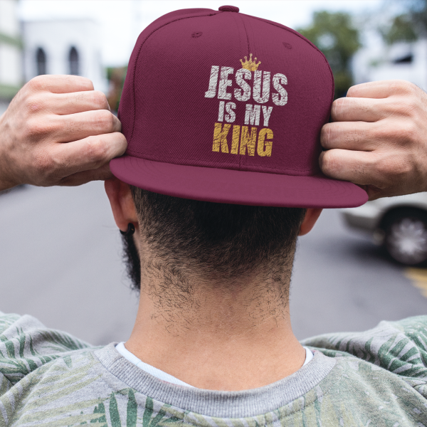 Christelijke Snapback pet - Jesus is my King - 7 kleuren